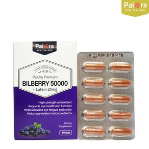 파이오라 Bilbey 50000 + 루테인 20mg 60caps, 60정, 1개