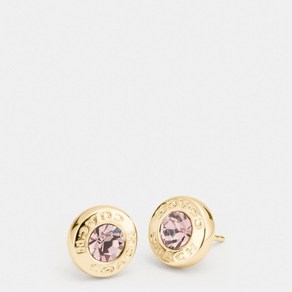 코치 오픈 서클 스톤 스터드 귀걸이 F54516 GLD Open Circle Stone Stud Earrings