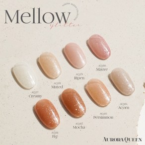 디젤 오로라퀸 멜로우 컬렉션 8종세트 시럽글리터젤 글리터탑젤증정/Auoa Queen syup glitte gel Mellow, 1개, 9ml