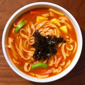 [세이브밀 ] 강원도식 비법소스 얼큰매콤한 장칼국수 2인분 세트 (생면2+소스2), 5세트, 400g