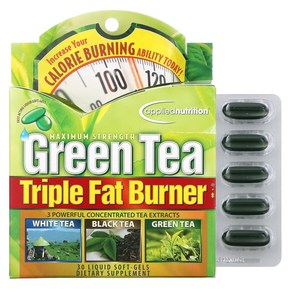 appliednutition Geen Tea Tiple Fat Bune 액상 소프트젤 30개, 상세내용참조, 1개, 30정