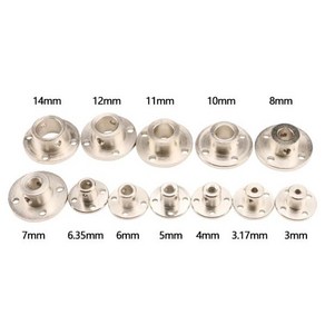 단단한 플랜지 커플링 모터 가이드 3mm 3.17mm 4mm 5mm 6mm 6.35mm 7mm 8mm 10mm 11mm 12mm 14, 12 14mm, 1개