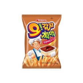 오리온 오감자 찍먹 양념바베큐 75g 한박스, 12개