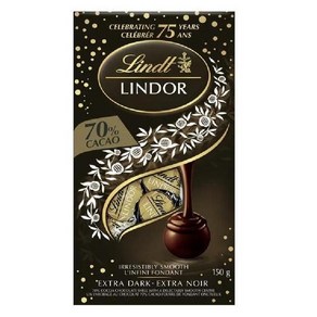 (캐나다 직송) 린트 린도르 70퍼센트 카카오 다크 초콜릿 트러플 150g 2개 Lindt LINDOR 70 Cacao Dak Chocolate Tuffles