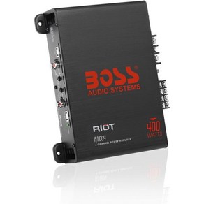 BOSS 오디오 시스템 R1004 Riot 시리즈 Car Amplifier 400 고출력 4채널 28옴 하이로우 레벨 입력 풀