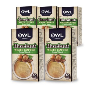 OWL 헤이즐넛 화이트 커피믹스, 20g, 10개입, 5개