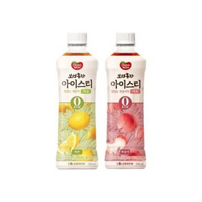 동원 보성홍차 아이스티 제로 2종 500ml 복숭아6개+레몬6개, 상세페이지 참조, 1개