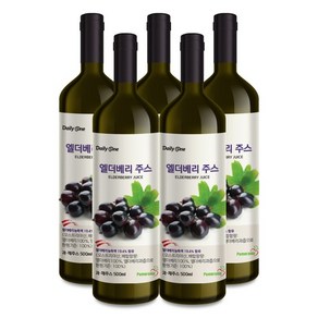 무가당 엘더베리 주스 500ml 5병, 0.5l