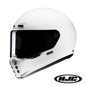 HJC V10 SOLID 솔리드 클래식 풀페이스 헬멧, WHITE/402007, M