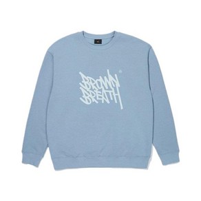 국내매장제품 BROWNBREATH 브라운브레스 맨투맨 TAG CREWNECK - LIGHT BLUE 321443