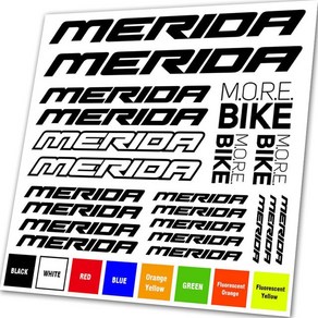 자전거부품 MERIDA 자전거 사이클링 프레임 비닐 데칼 스티커 그래픽 세트, 01 Black, 1개