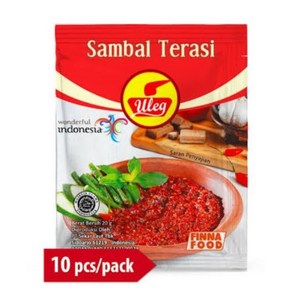 울렉 삼발 뜨라시 핫소스 18g (Sambal Teasi), 10개, 18g