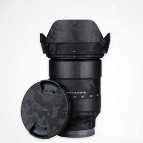 [코엠스킨] 시그마 24-70mm F/2.8 DG DN 소니 FE 렌즈 스크래치 보호 필름, 무광 블랙, 1개