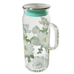 로얄엑서스 정글프렌즈 내열유리물병 유리병 1300ml 1.3리터, 1개