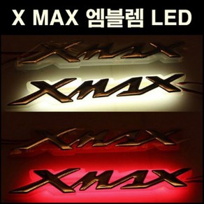 X-MAX300 엑스맥스300 엠블렘 LED(방수) P5076, 실버, 블루, 1개