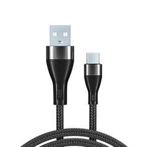 USB-A to C타입 고속충전 케이블, 1개, 블랙, 1m