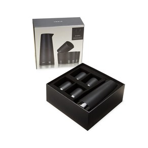 Viski Haison Sake Gift Set Pitche and Tumble Viski Haison 사케 선물 세트 사케용 투수 및 텀블러 세트 일식식 사케, Black, 1개