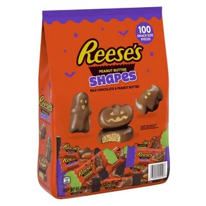 리세스 밀크 피넛 버터 쉐이프 할로윈 초콜릿 Reeses halloween milk chocolate peanut butte shapes candy, 1개, 1.75kg