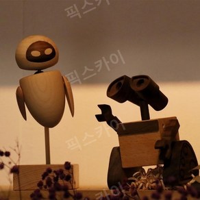 복고풍 로봇 WALL E 월리 장식품 소품 귀여운 결혼 선물, 에바