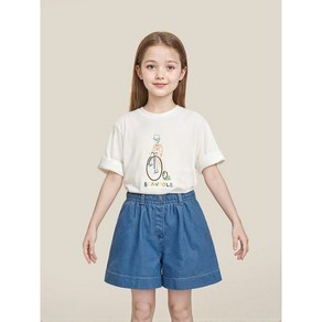 빈폴키즈 [10% OFF][BEANPOLE KIDS] 컬러풀 자전거 반팔 티셔츠 화이트 (BI5342U041)