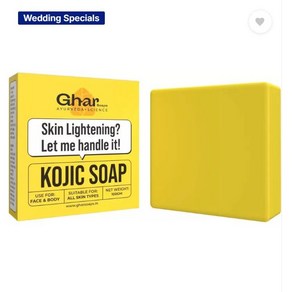 GhaSoaps Kojic Acid 2% Soap with Niacinamide  Reduce Pigmentation  Fo All Skin Types (100 g), 1개, 100g