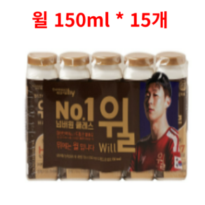 한국야쿠르트 헬리코박터 윌 150ml 아이스발송, 15개