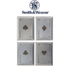 [Weshop] [Smith & Wesson ] 스미스앤웨슨 불스아이 드로윙 카드 4팩 Bullseye Thowing Cads 4 pack 투척용 카드, 투척용카드4개 1세트