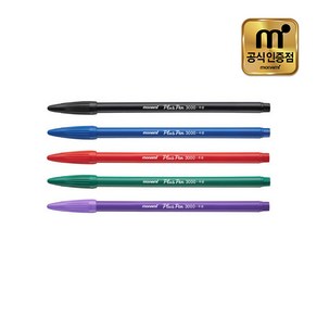 모나미 프러스펜 1타12자루, 빨강(1T 12자루), 색상:빨강(1T12자루)