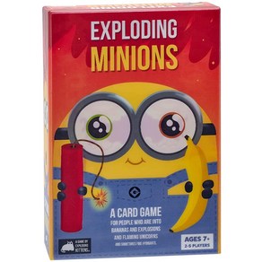 Exploding Kittens by Minions - 러시안 룰렛 카드 게임 쉬운 가족 친화적인 파티 게임 어린이 청소년 및 성인용 2-5인용