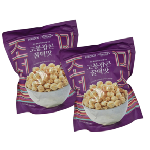 피코크 고봉팝콘 꿀떡맛, 350g, 2개