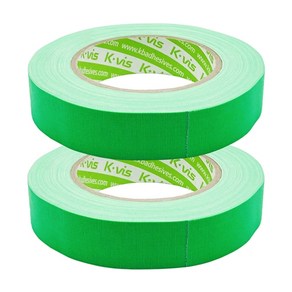 kvis 게퍼 개퍼 테이프 gaffer tape 형광녹색 25mm x 25M