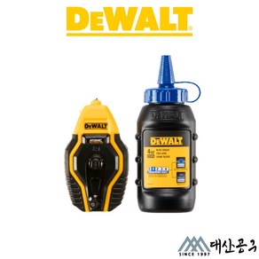 디월트 아토믹 9m 블루 초크 라인 세트 분통 포함 113g DWHT47258L 수평 선 표시 파란색