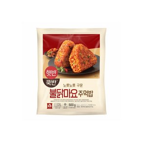 CJ 햇반 쿡반 불닭마요주먹밥 500g, 1개