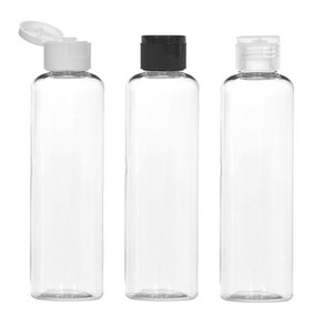 원터치캡용기 120ml 150ml 200ml 250ml 300ml 500ml 똑딱이용기 어매니티공병, 250ml투명용기 투명캡, 1개