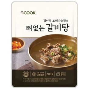 김선영 조리기능장 [엔쿡] 김선영 뼈없는갈비탕 600g*10팩, 10개, 600g