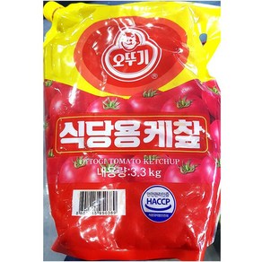 오뚜기 토마토케찹 3.3kg 가정 식당 업소 식자재 식재료, 1개