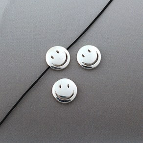 비즈아이 [8-508-19]순은펜던트 스마일통과형9mm 내경0.8mm 실버925 1개