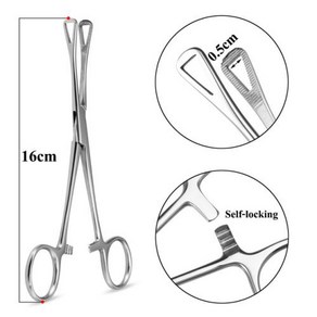 멸균 외과 스틸 피부 앵커 고정 도구 플라이어 핀셋 클램프 전문 디스크 포셉 바디 피어싱 장비 3-5mm 1PC, 19 OT14006-19, 19) OT14006-19
