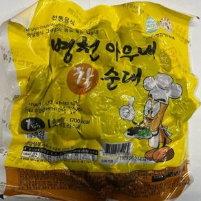 찰순대 병천 냉장 슬라이스 1Kg, 1개, 단품