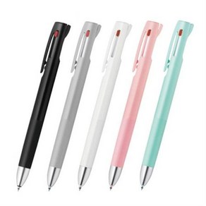 문구할인 zeba 제브라 블렌 3색 볼펜 무진동 0.5mm 0.7mm 레이저각인, [3C]화이트 0.7 각인