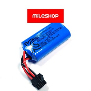 2301 전동물총 배터리 14500 7.4V 500mAh JST SM 4핀, 1개