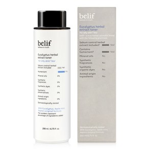 빌리프 유칼립투스 허벌 익스트랙트 스킨 토너 200ml, 1개