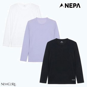 네파_NCSP_여성 슬림한 핏으로 단독 착장뿐 아니라 레이어링 착장에 용이함 자외선으로부터 피부를 보호할 수있는 기능성 아이스 냉감 도노 라운드 긴팔 티셔츠