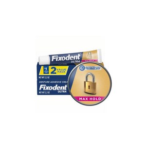 Fixodent 픽소덴트 울트라 의치 접합제 62g, 2개