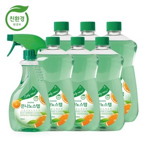 [은나노스텝] 시즌3 다용도세정제 550ml 1통+리필1100ml 6통, 1세트