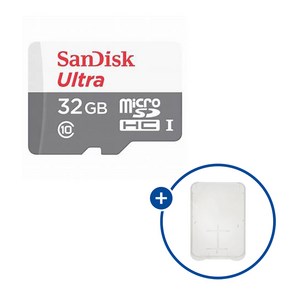 샌디스크 마이크로SD카드 울트라 SDSQUNR-32GB + SD카드 케이스