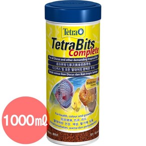 물멍스토리 테트라 비트 관상어 구피 디스커스 베타 사료 열대어 먹이 1000ml, 1개