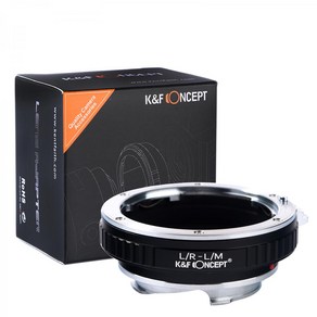 KnF LR-LM 렌즈변환 어댑터 라이카 R 렌즈 > 라이카 M 바디 - 뒤캡옵션 _무반사코팅 Leica R Lens to Leica M adapte (cap option), 1개