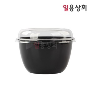 [ILYONG] 원형 빙수용기 DS-303 160파이 대 1100ml 300세트 검정 (합포장)