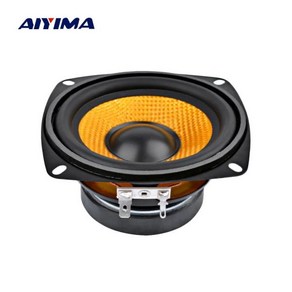 서브우퍼 스피커 앰프 AIYIMA 1Pc 4Inch 오디오 휴대용 스피커 4 옴 15W 스피커 DIY 전문 멀티미디어 서브 우퍼 스피커 사운드 시스템